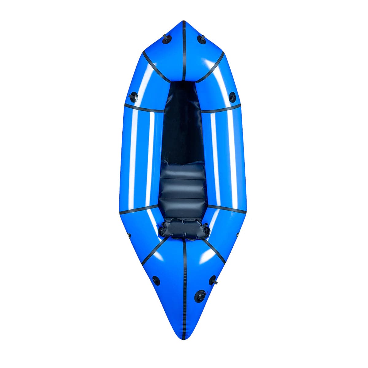 Featuring the Classic with Open Deck pack raft manufactured by Alpacka shown here from a fourth angle.
