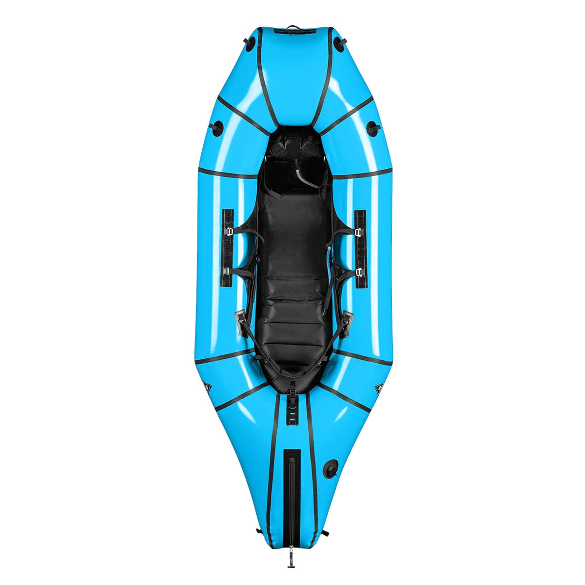 Featuring the GnarMule pack raft, pack rafting manufactured by Alpacka shown here from a sixth angle.