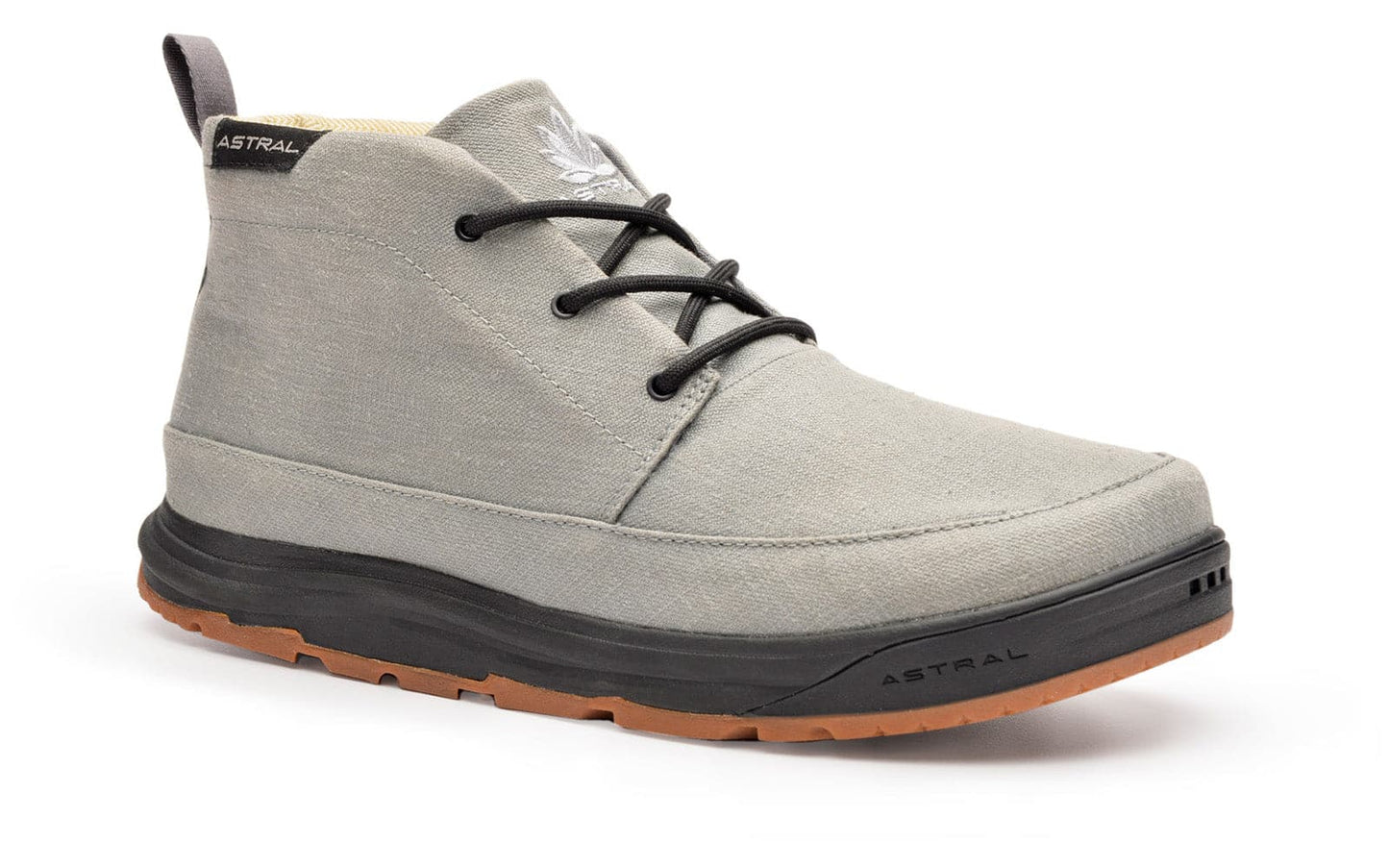 Featuring the Hemp Chukker  manufactured by Astral shown here from a sixth angle.