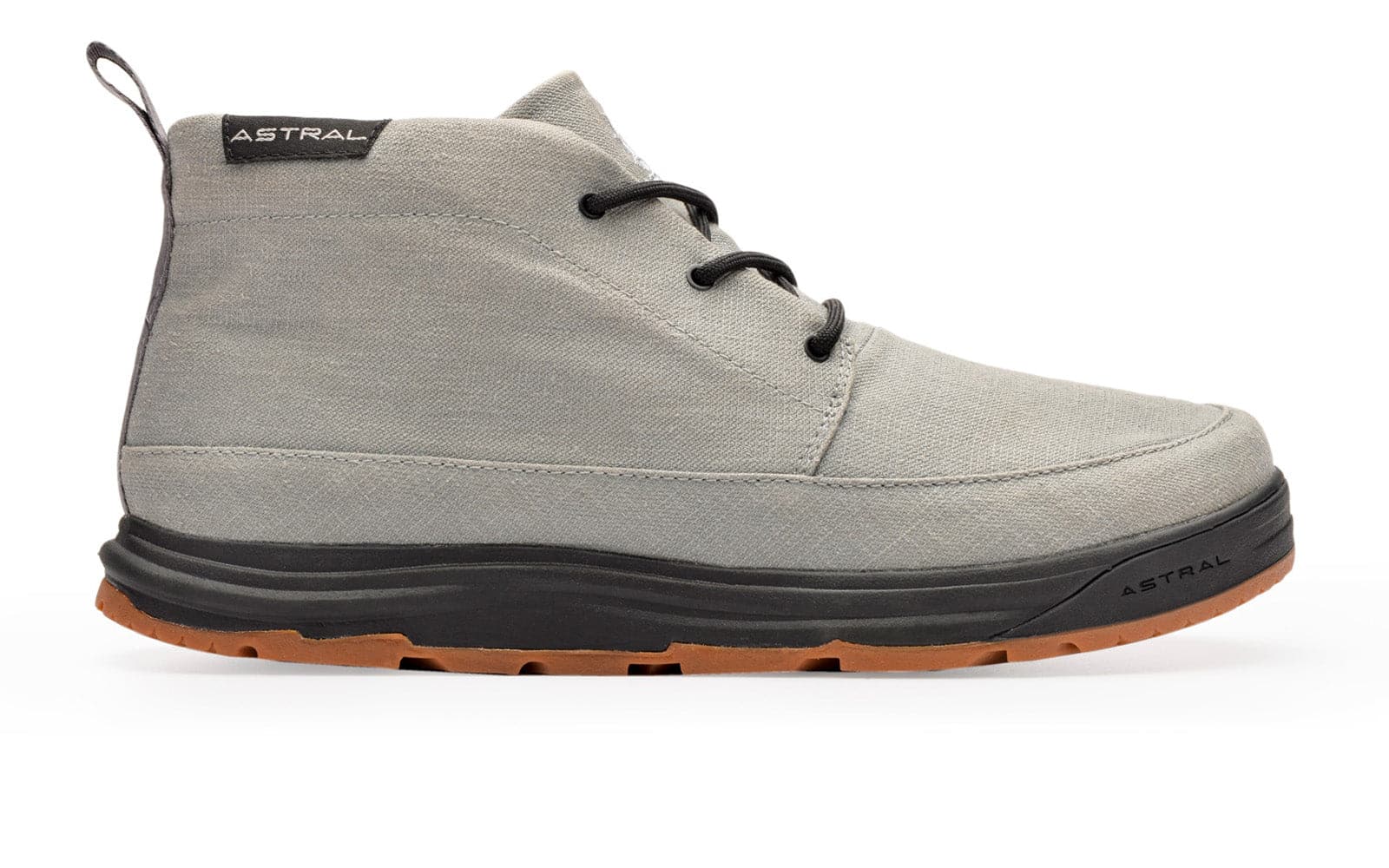 Featuring the Hemp Chukker  manufactured by Astral shown here from a fifth angle.