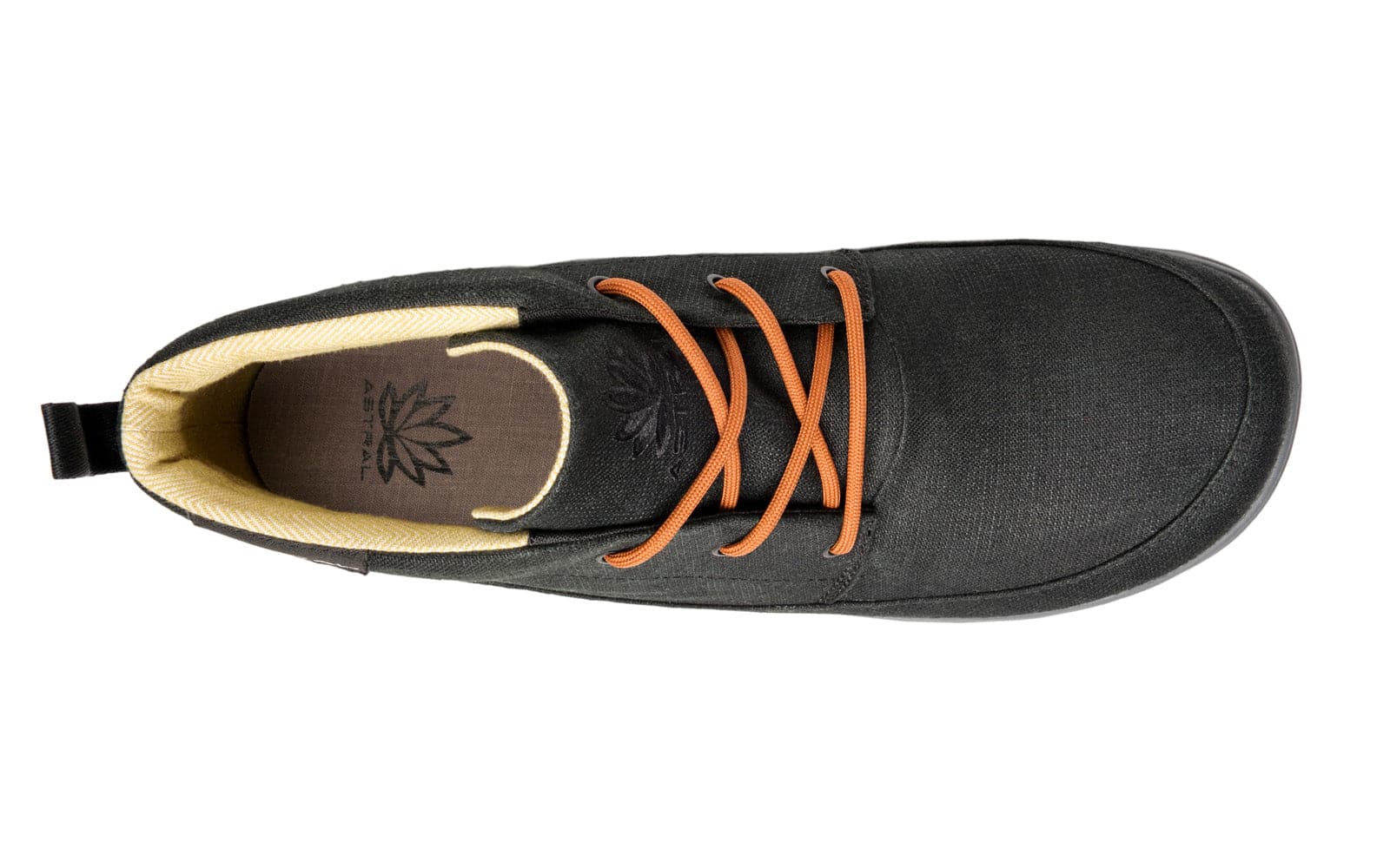 Featuring the Hemp Chukker  manufactured by Astral shown here from a third angle.