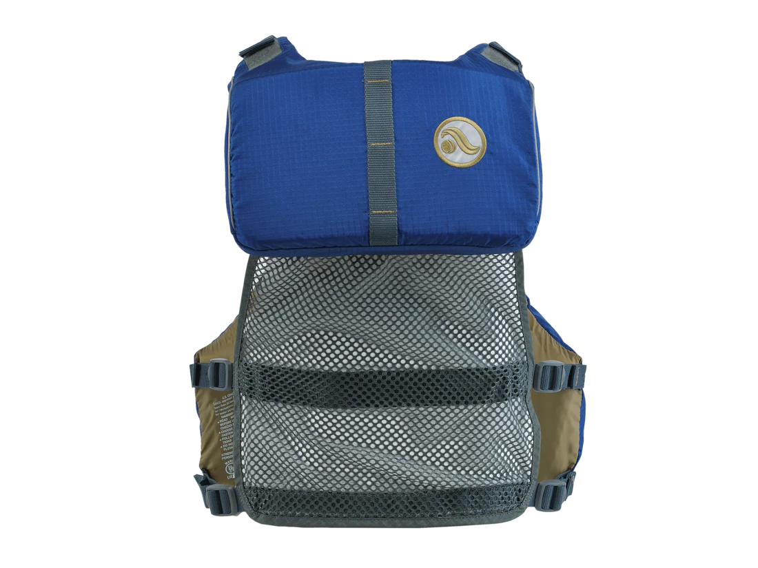 Featuring the V-Eight Fisher PFD fishing pfd, men's pfd, women's pfd manufactured by Astral shown here from a fifth angle.