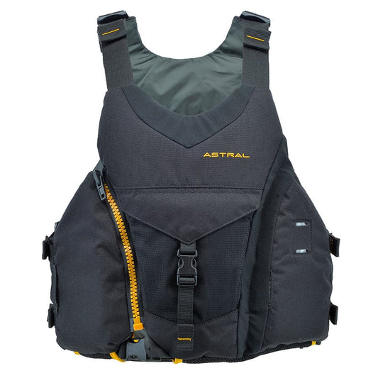 Featuring the Ringo PFD men's pfd manufactured by Astral shown here from one angle.