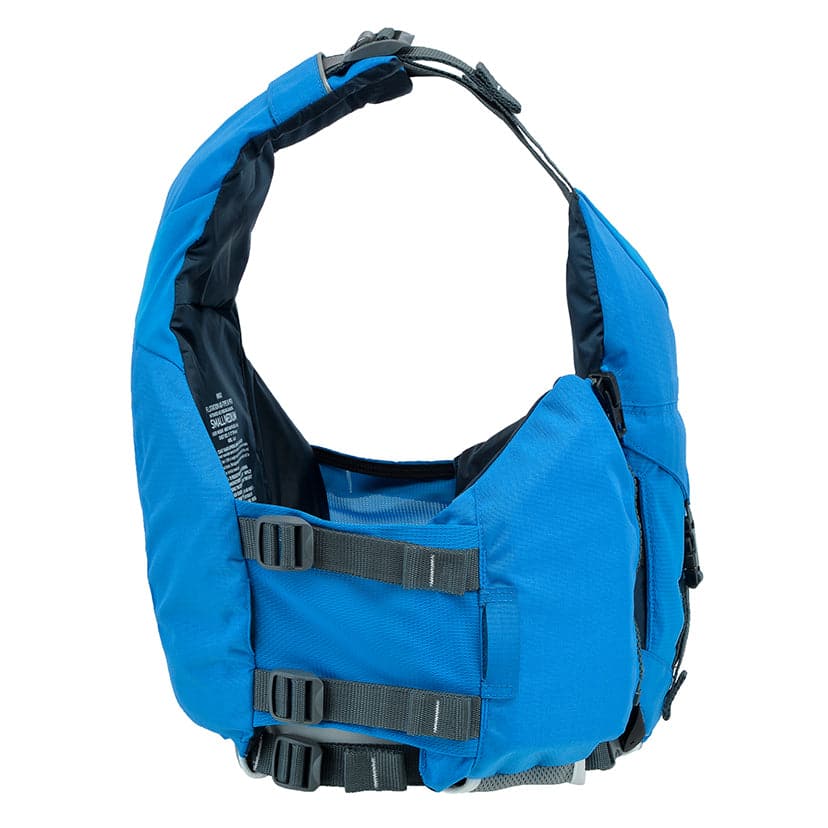 Featuring the Ringo PFD men's pfd manufactured by Astral shown here from a third angle.