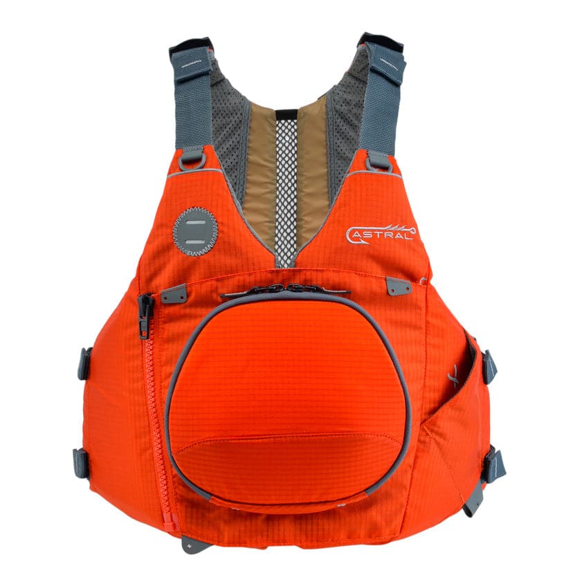 Featuring the Sturgeon PFD fishing pfd, men's pfd, women's pfd manufactured by Astral shown here from an eleventh angle.