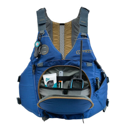 Featuring the Sturgeon PFD fishing pfd, men's pfd, women's pfd manufactured by Astral shown here from a ninth angle.