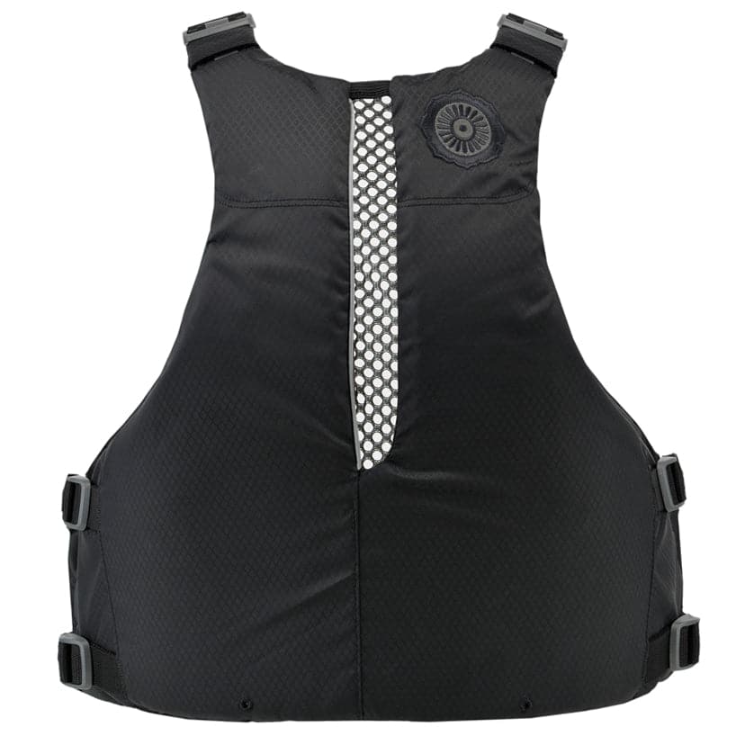 Featuring the E-Ronny PFD men's pfd manufactured by Astral shown here from a sixth angle.
