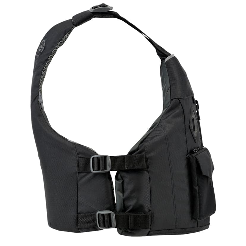 Featuring the E-Ronny PFD men's pfd manufactured by Astral shown here from a fifth angle.