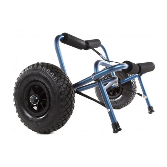 Featuring the Kayak Cart fishing accessory, rec kayak accessory, tour kayak accessory manufactured by Harmony shown here from one angle.