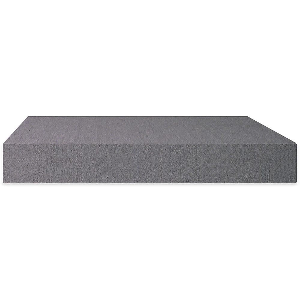 A gray rectangular Minicell Foam block by Harmony Gear, set against a white backdrop, is ideal for boat outfitting, thanks to its durability and versatility.
