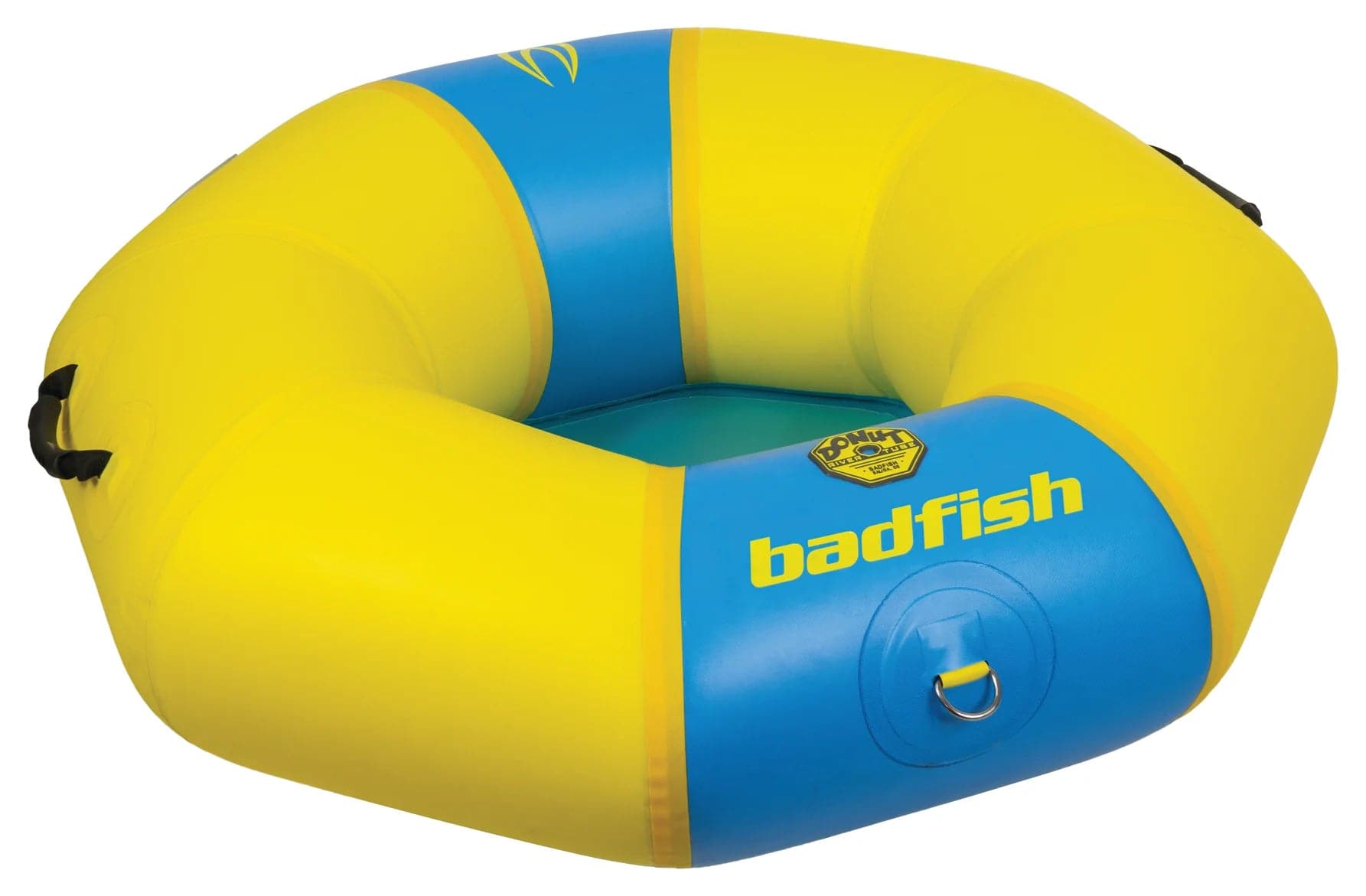 Featuring the Donut River Tube river tube manufactured by Badfish shown here from a fourth angle.