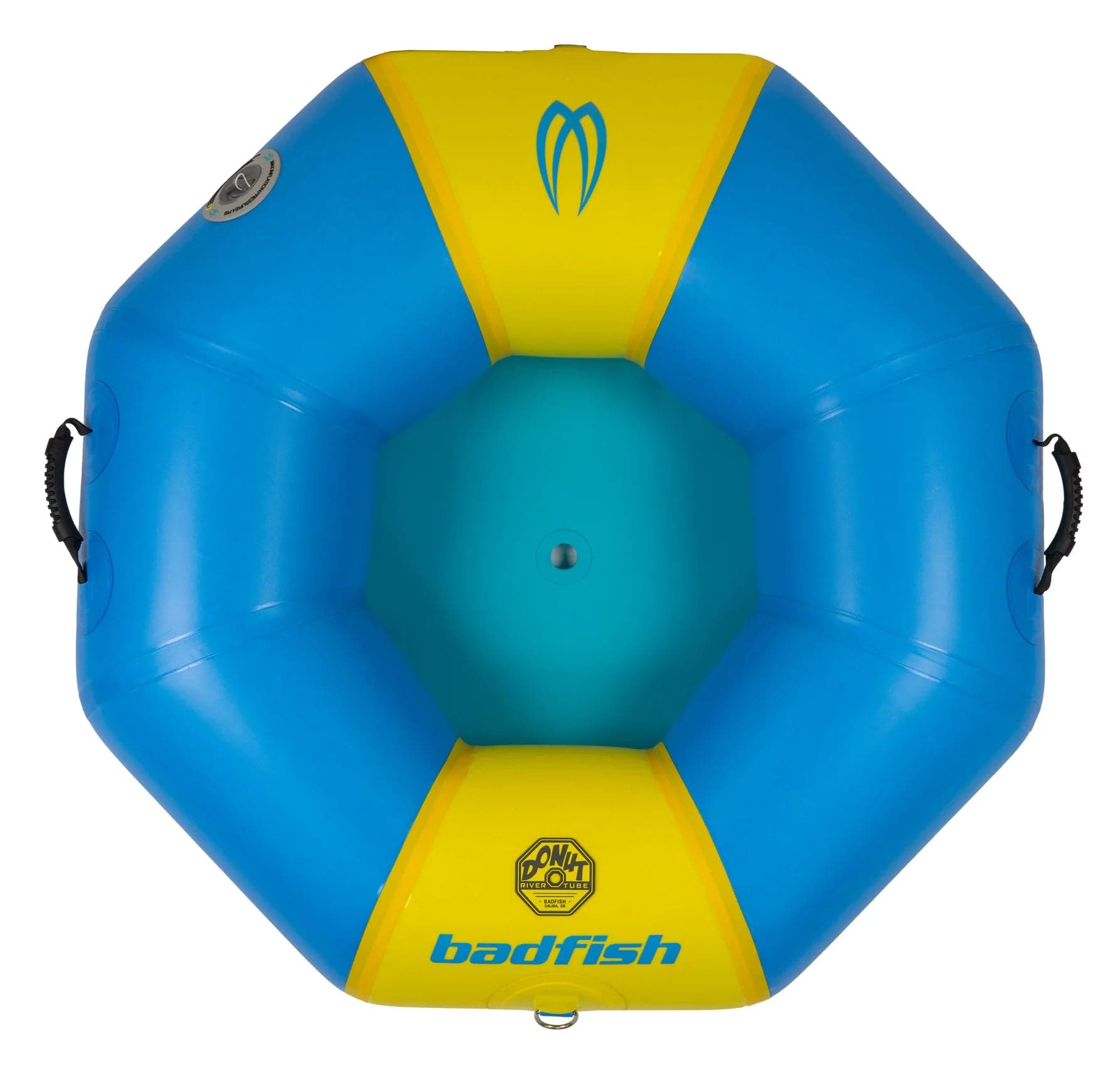 Featuring the Donut River Tube river tube manufactured by Badfish shown here from one angle.