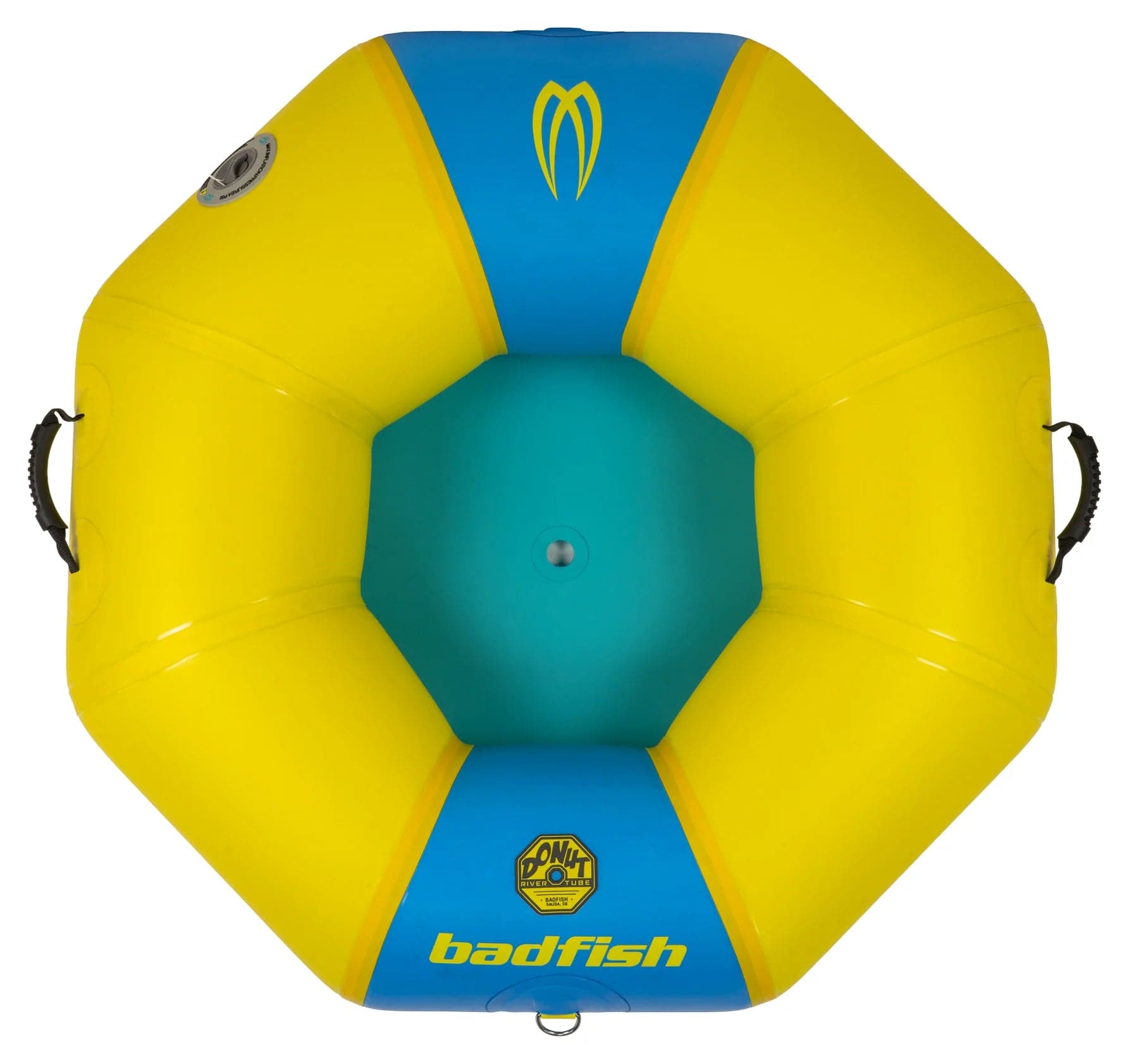 Featuring the Donut River Tube river tube manufactured by Badfish shown here from a third angle.