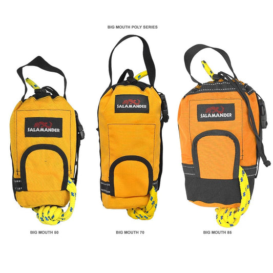 Featuring the Little Big Mouth Throw Bags throw bag manufactured by Salamander shown here from a second angle.
