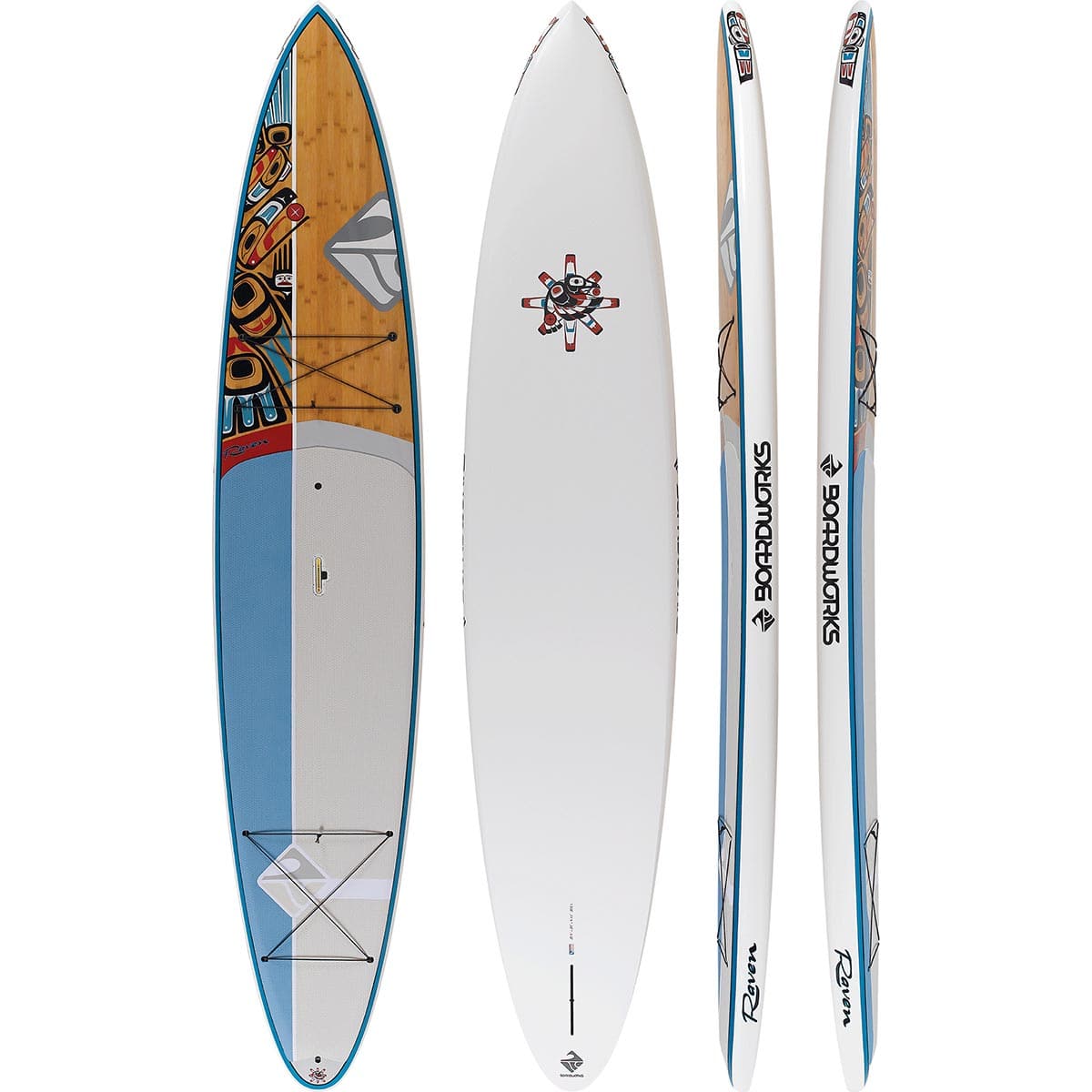 Featuring the Raven 12'6 rigid sup manufactured by Boardworks shown here from a second angle.