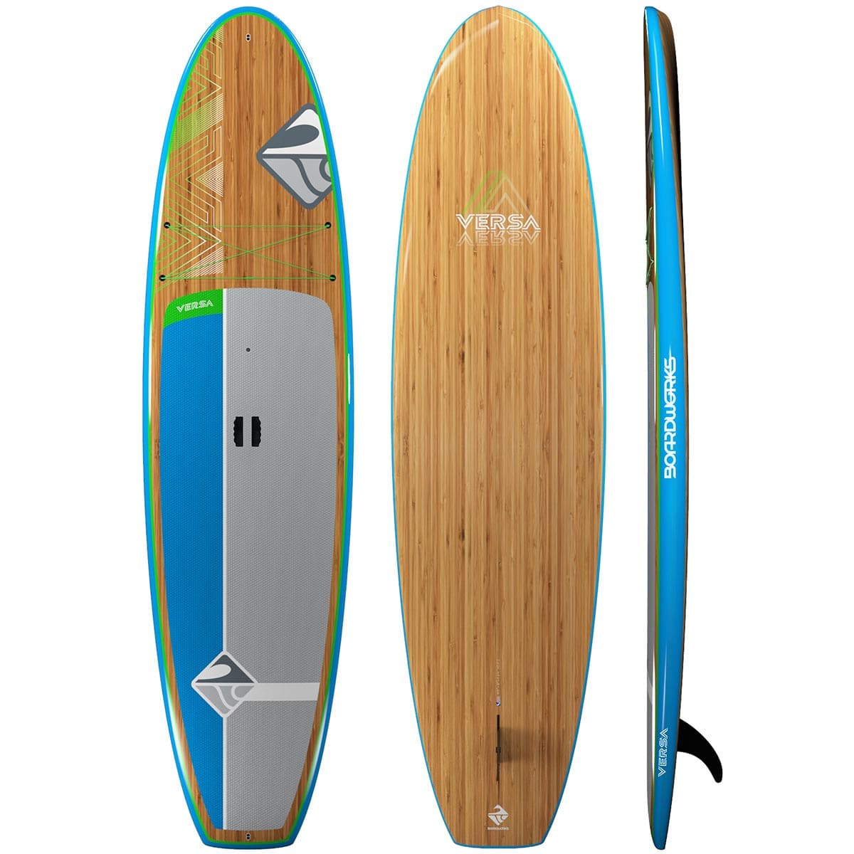 Featuring the Versa 10'6 rigid sup manufactured by Boardworks shown here from a second angle.