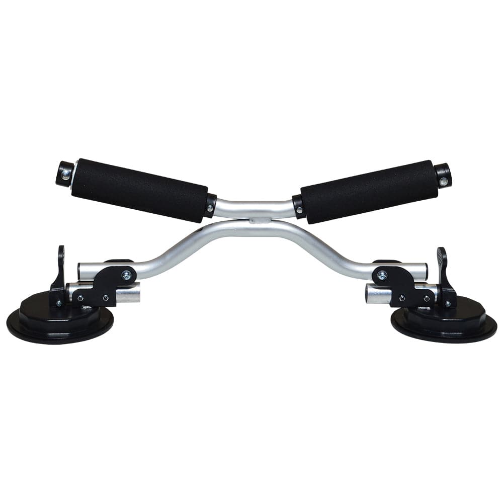 Featuring the Car Top Boat Loader bike mount, snow mount, transport, water mount manufactured by Salamander shown here from one angle.