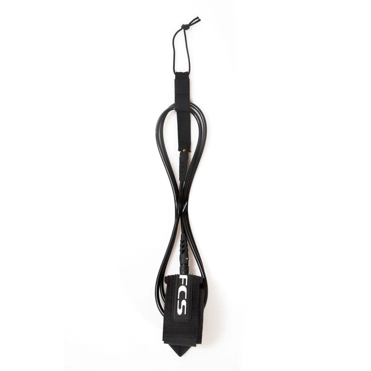 Featuring the 7' Straight Leash sup accessory, sup fin manufactured by FCS shown here from one angle.