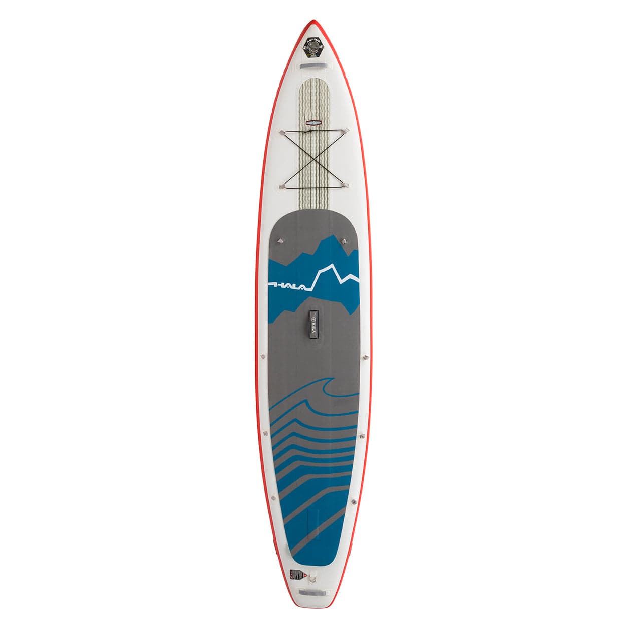 Featuring the Carbon Nass 12'6 Inflatable SUP inflatable sup manufactured by Hala shown here from one angle.