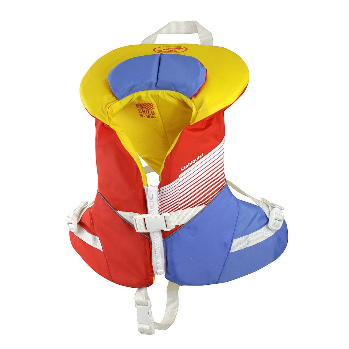 Featuring the Infant & Child PFDs kid's pfd manufactured by Stohlquist shown here from a fifth angle.