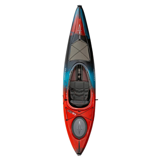 Featuring the Axis 10.5 & 12 expedition / cross over kayak, sit-inside rec / touring kayak manufactured by Dagger shown here from one angle.
