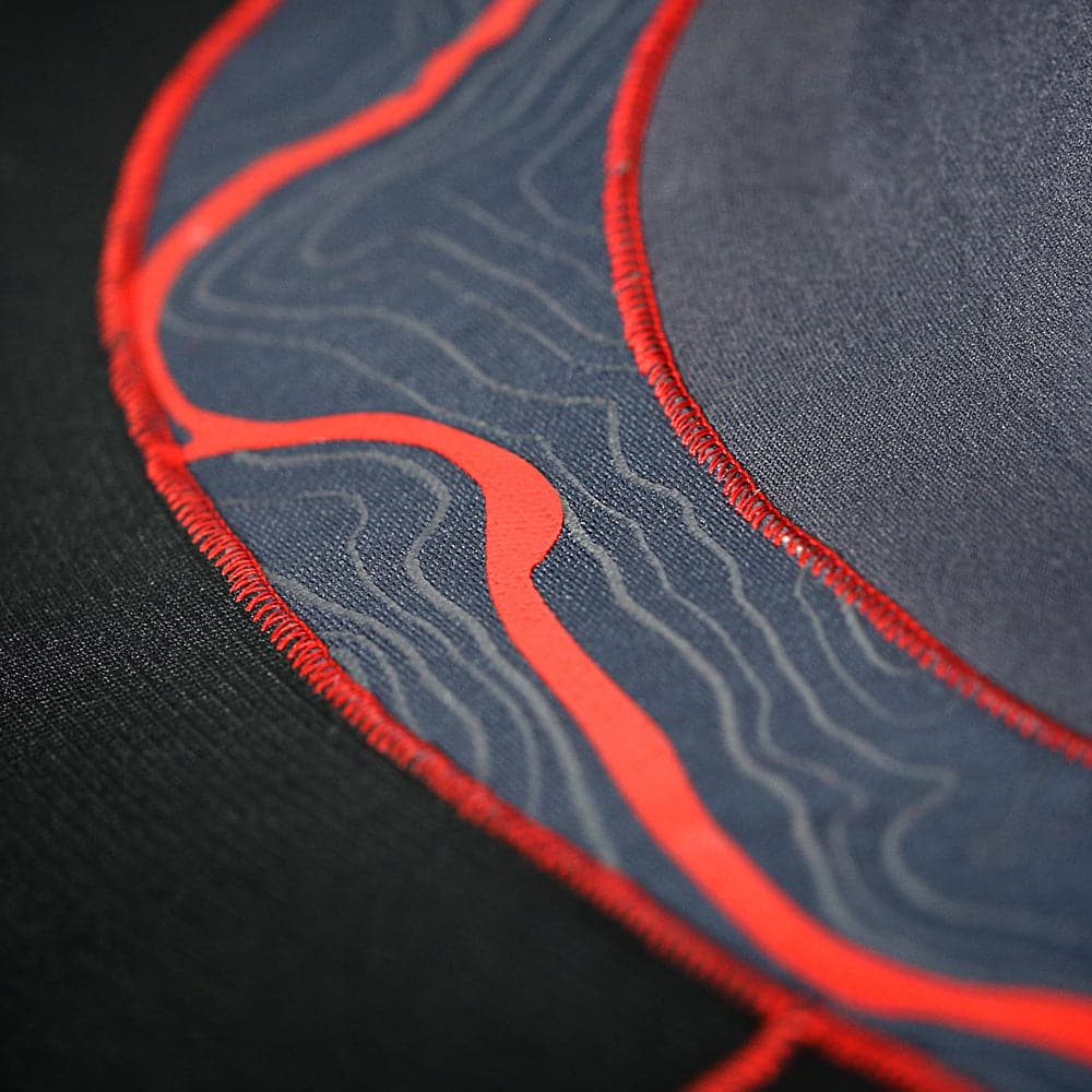 Featuring the Intertia Rand Skirt whitewater spray skirt manufactured by Dagger shown here from a second angle.