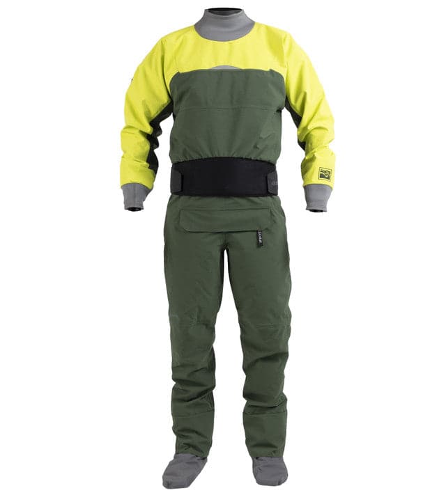 Featuring the Icon (GORE-TEX Pro) Drysuit men's dry wear manufactured by Kokatat shown here from a third angle.