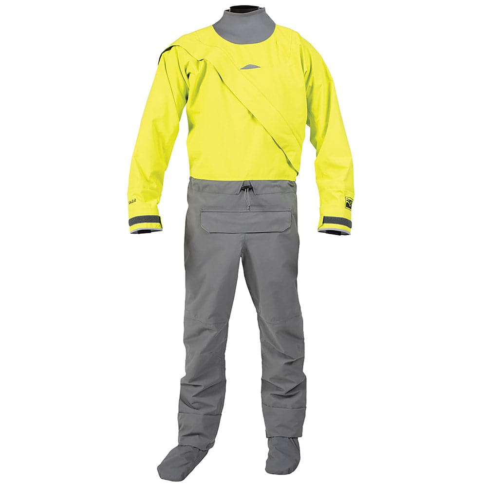 Featuring the Legacy GoreTex Pro Drysuit men's dry wear manufactured by Kokatat shown here from a fourth angle.