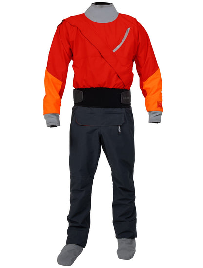 Featuring the Meridian (GORE-TEX Pro) Drysuit men's dry wear manufactured by Kokatat shown here from a third angle.