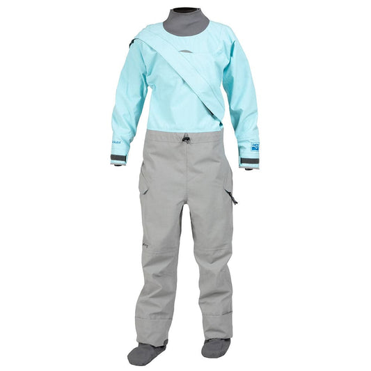 Featuring the Legacy (GORE-TEX Pro) Dry Suit - Women's women's dry wear manufactured by Kokatat shown here from one angle.