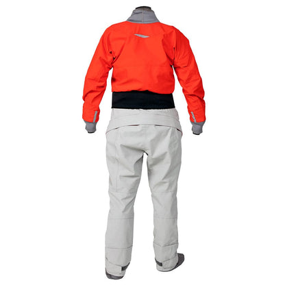 Featuring the Meridian (GORE-TEX Pro) Dry Suit - Women's women's dry wear manufactured by Kokatat shown here from a third angle.