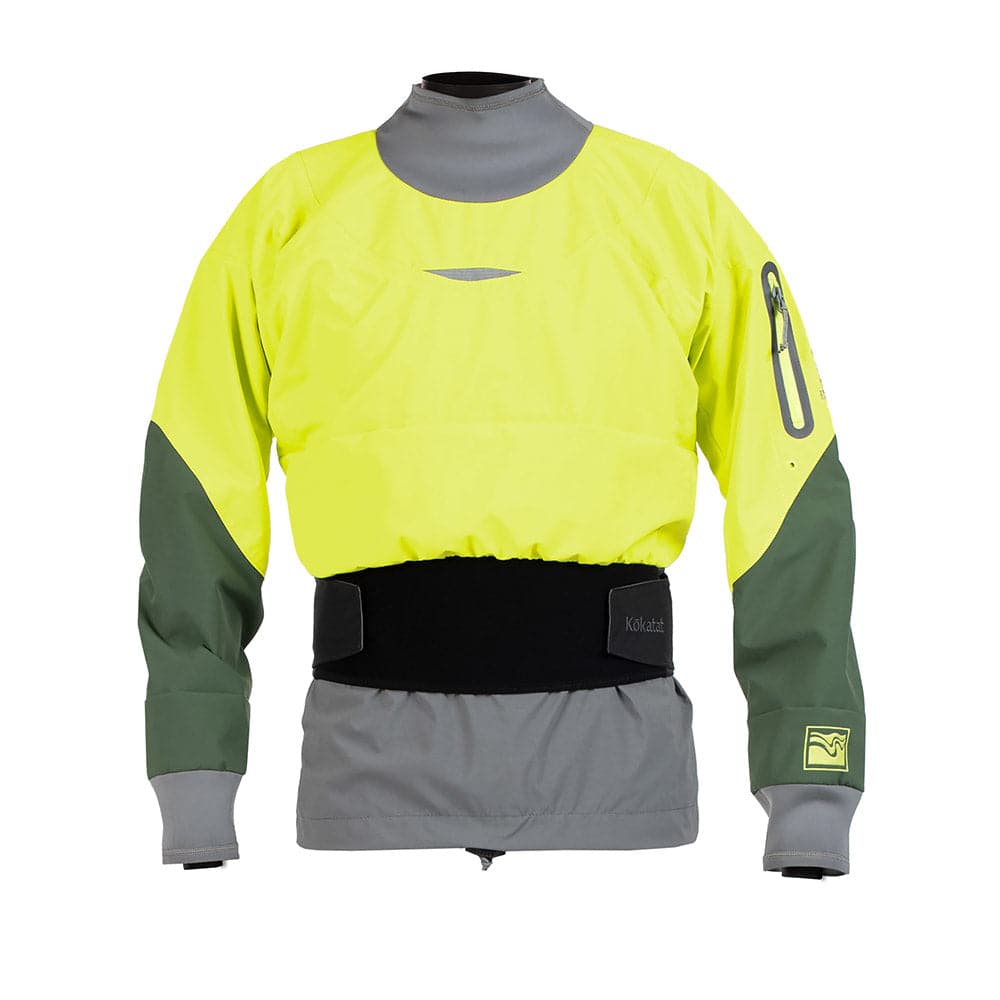 Featuring the ŌM Dry Top (GORE-TEX) men's dry wear manufactured by Kokatat shown here from a third angle.