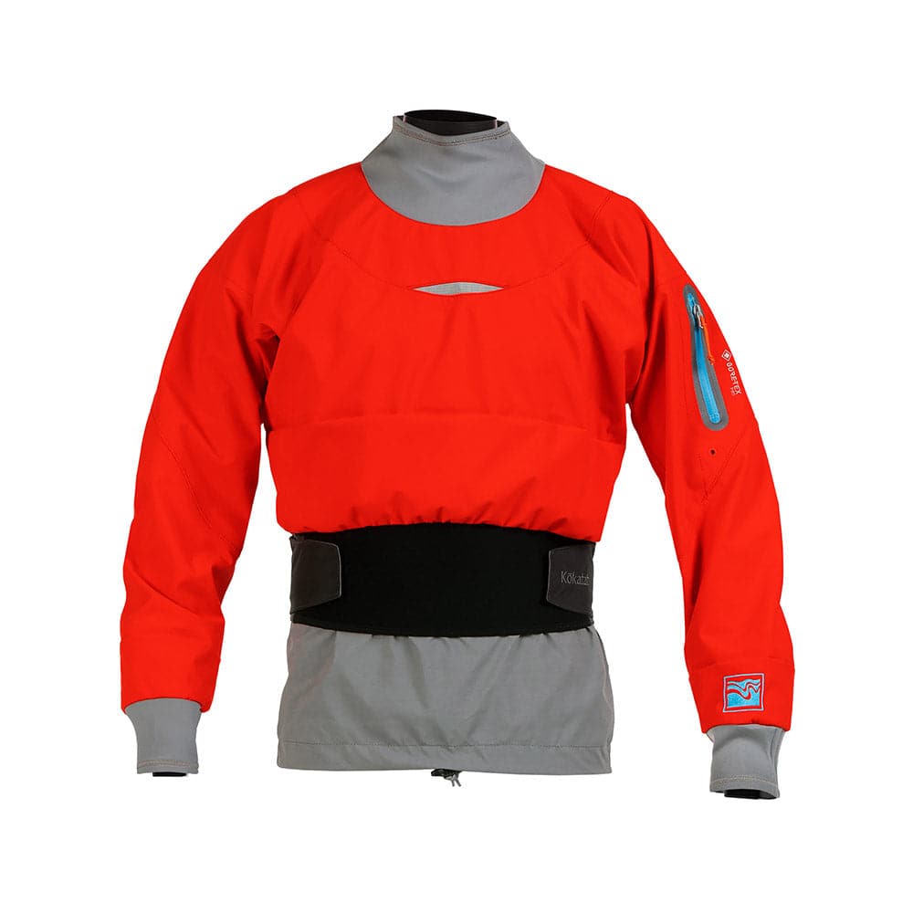 Featuring the ŌM Dry Top (GORE-TEX) men's dry wear manufactured by Kokatat shown here from a sixth angle.