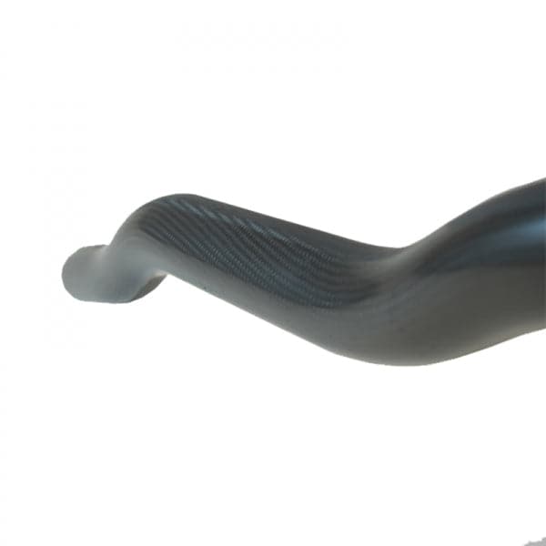 Featuring the Powerhouse Carbon carbon fiber whitewater paddle manufactured by Werner shown here from a fifth angle.