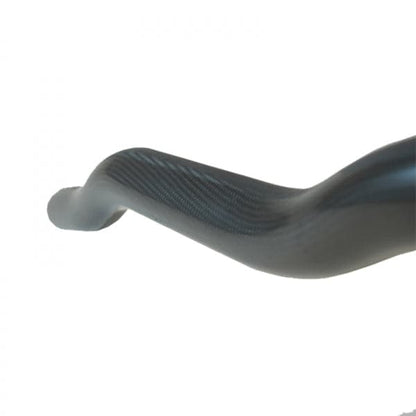 Featuring the Powerhouse Carbon carbon fiber whitewater paddle manufactured by Werner shown here from a fifth angle.