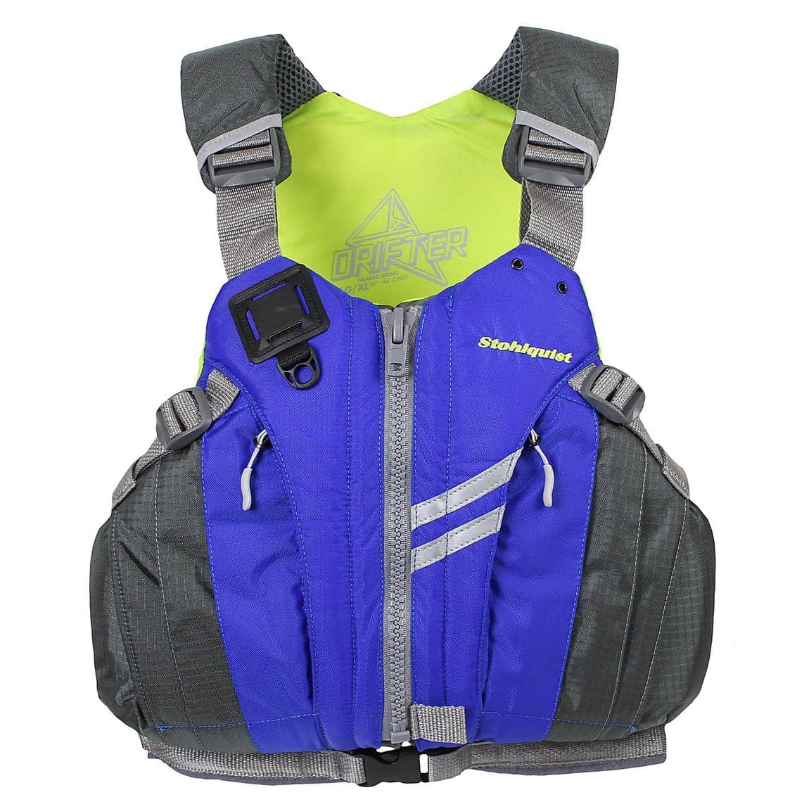 Featuring the Drifter PFD gift for kayaker, men's pfd manufactured by Stohlquist shown here from a second angle.