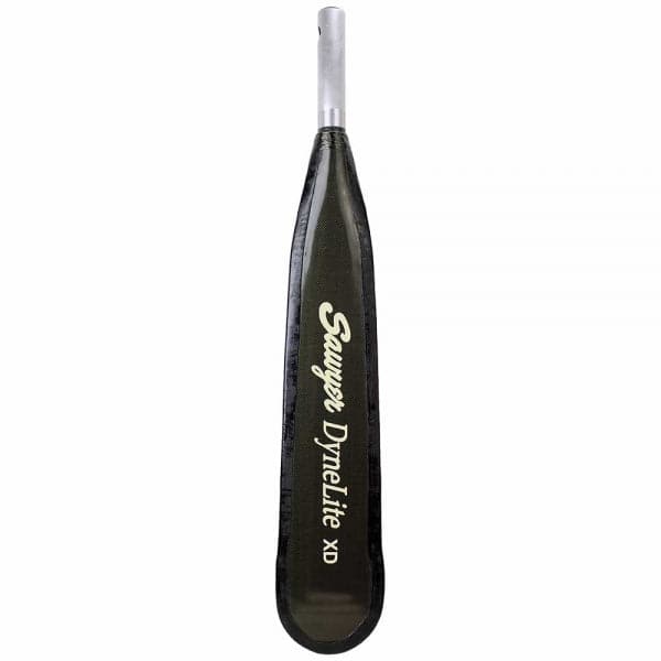Featuring the DyneLite Blade oar blade manufactured by Sawyer shown here from a third angle.