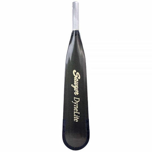 Featuring the DyneLite Blade oar blade manufactured by Sawyer shown here from a second angle.