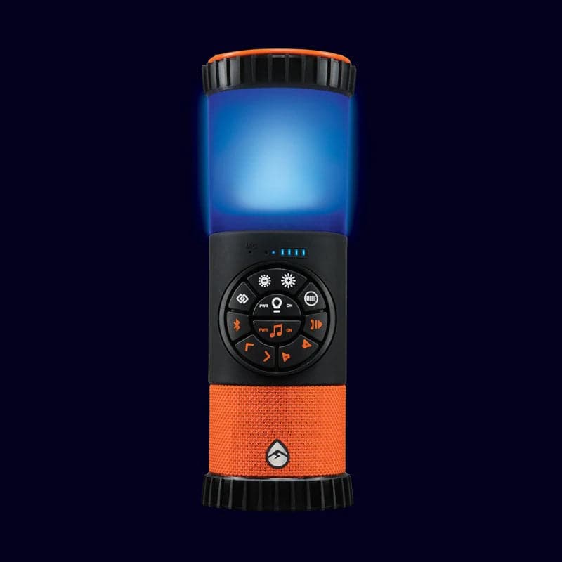 Featuring the EcoLantern electronic, speaker manufactured by EcoXGear shown here from a second angle.