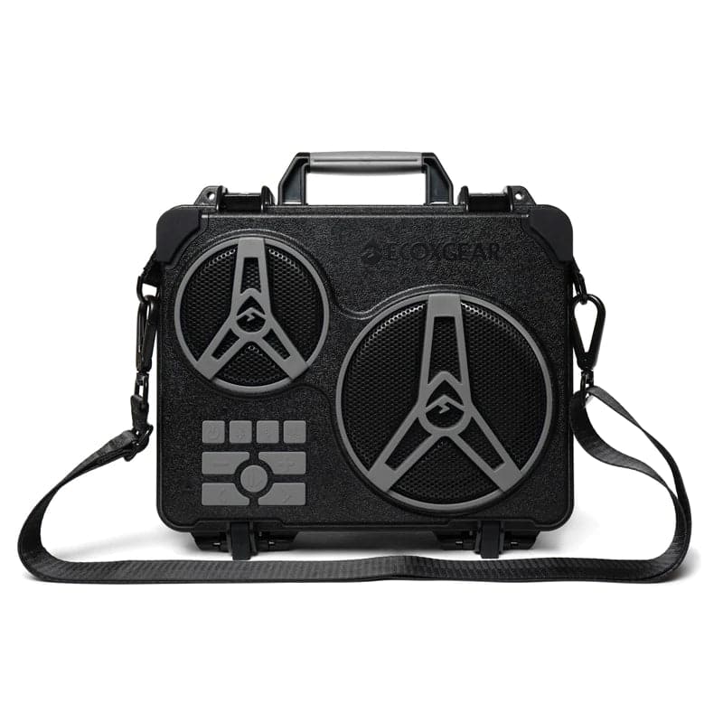 Featuring the EcoJourney electronic, speaker manufactured by EcoXGear shown here from a fifth angle.