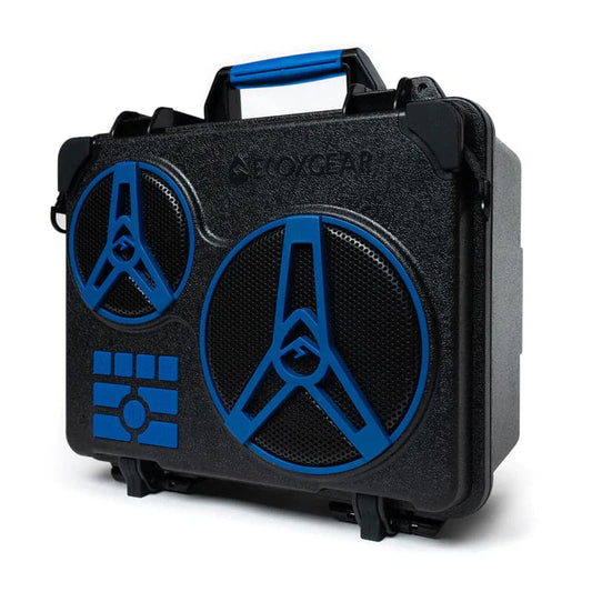 Featuring the EcoJourney electronic, speaker manufactured by EcoXGear shown here from a second angle.