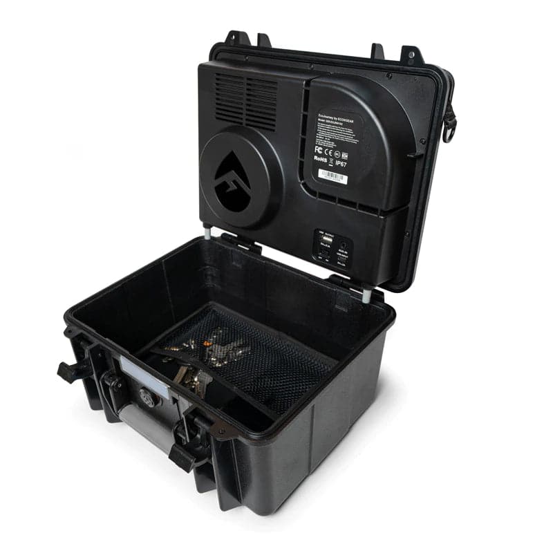 Featuring the EcoJourney electronic, speaker manufactured by EcoXGear shown here from a sixth angle.