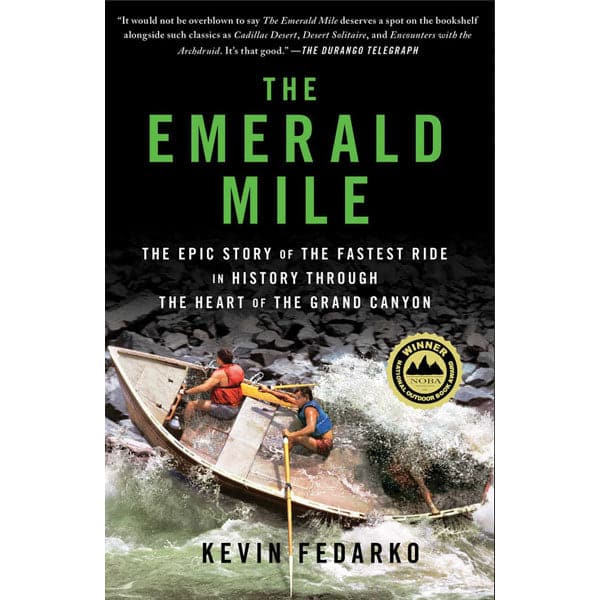 Featuring the The Emerald Mile grand canyon book manufactured by 4CRS shown here from one angle.