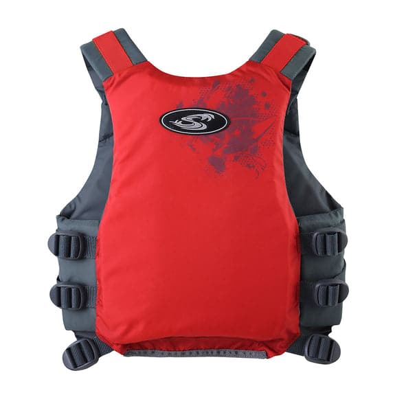 Featuring the Escape Youth PFD gift for kid, kid's pfd manufactured by Stohlquist shown here from a third angle.
