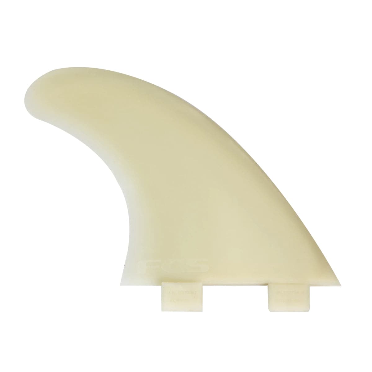 Featuring the M5 GlassFlex Fin Tri Set sup accessory, sup fin manufactured by FCS shown here from one angle.