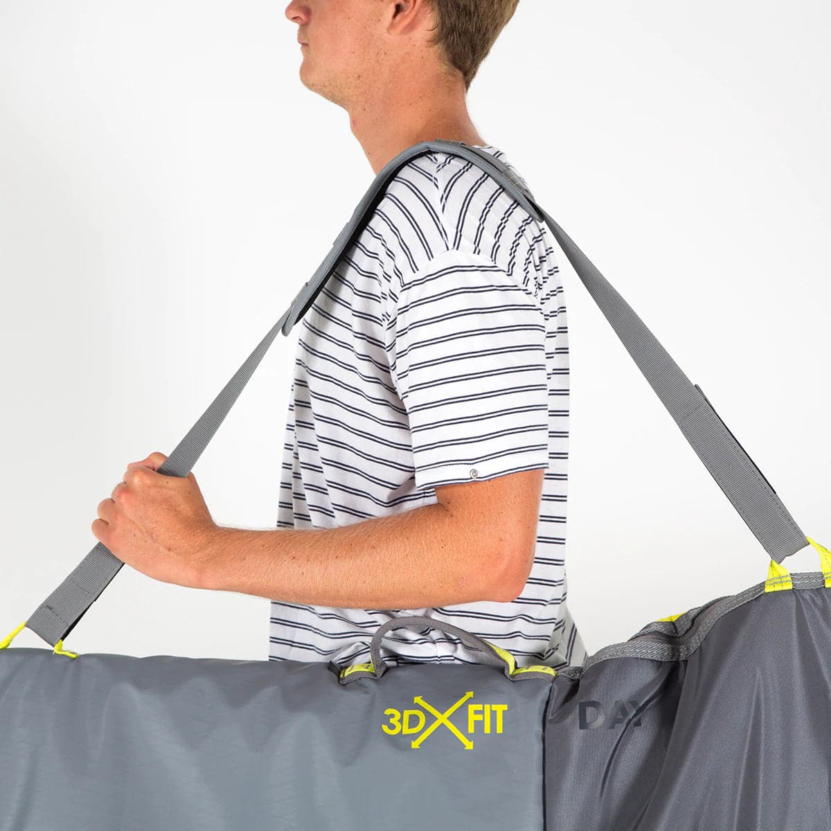 Featuring the SUP Dayrunner Bag 10'6 sup accessory, sup fin manufactured by FCS shown here from a second angle.