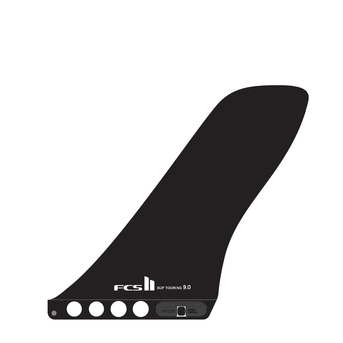 Featuring the SUP Tour 9in Race Fin II sup accessory, sup fin manufactured by FCS shown here from a third angle.