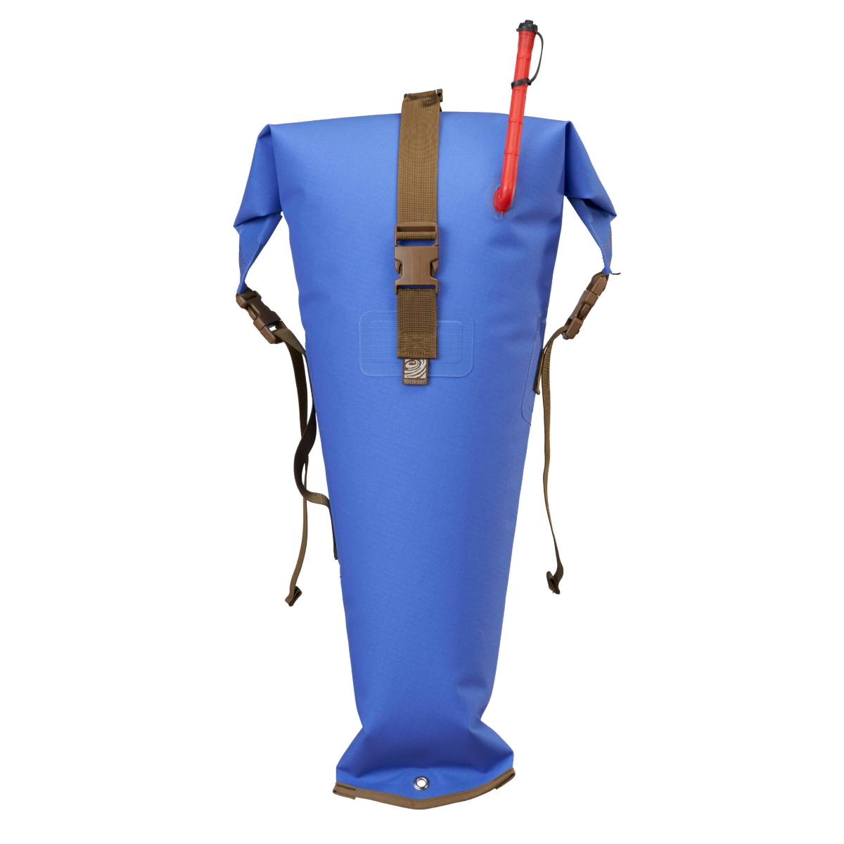 Featuring the Futa Kayak Stow Float dry bag, kayak flotation, kayak outfitting manufactured by Watershed shown here from one angle.