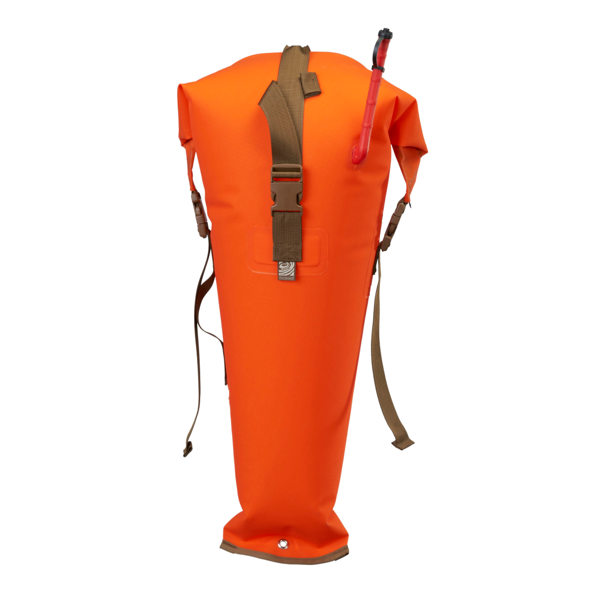Featuring the Futa Kayak Stow Float dry bag, kayak flotation, kayak outfitting manufactured by Watershed shown here from a third angle.