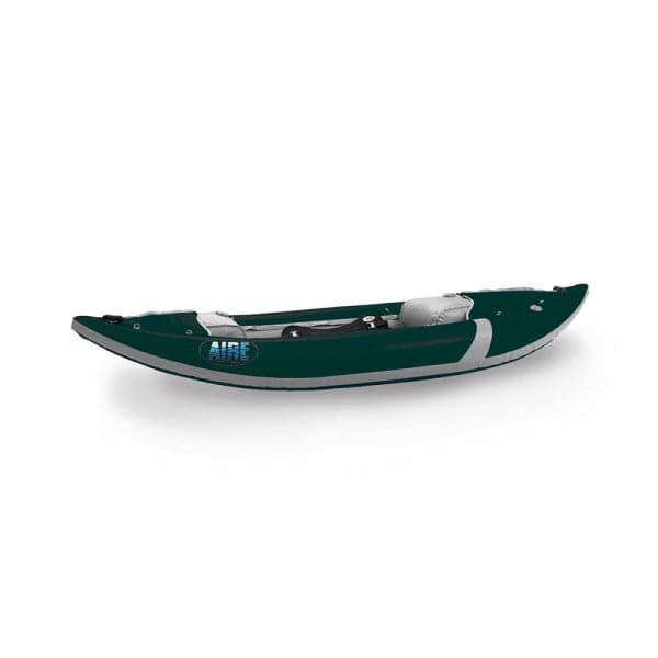 Featuring the Force Inflatable Kayak ducky, inflatable kayak manufactured by AIRE shown here from an eighth angle.